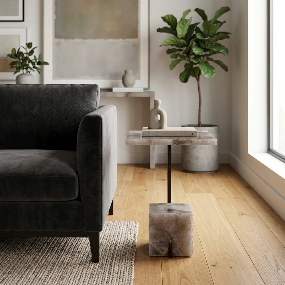 MILTONRIDGE GRAY TABLE 26 (IN)