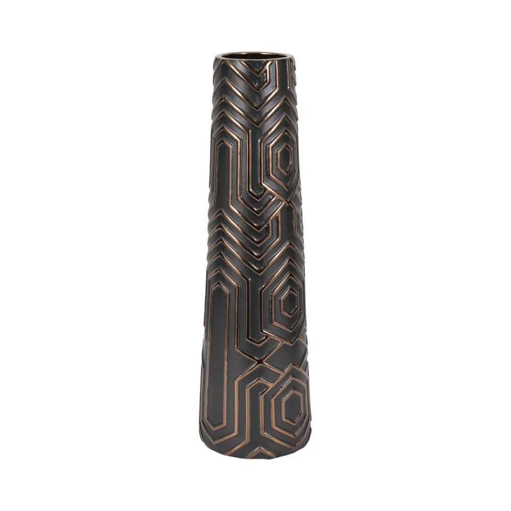 MORGANBROOK BLACK VASE 22 (IN)