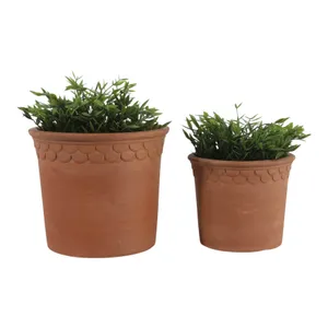 COOPERBEACH SET OF 2 RED PLANTER 8 (IN) 3