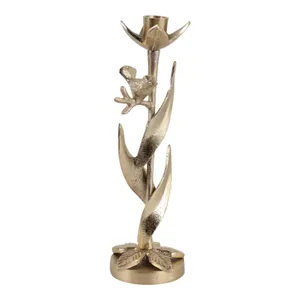 HOLLYMOOR GOLD CANDLE HOLDER 11 (IN) 1