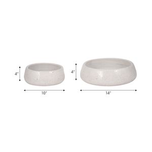 HOLLISHOLM SET OF 2 WHITE BOWLS 4 (IN) 7