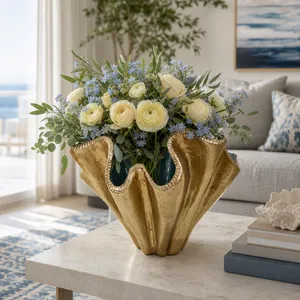 DRAYTONOAK GOLD VASE 14 (IN) 9