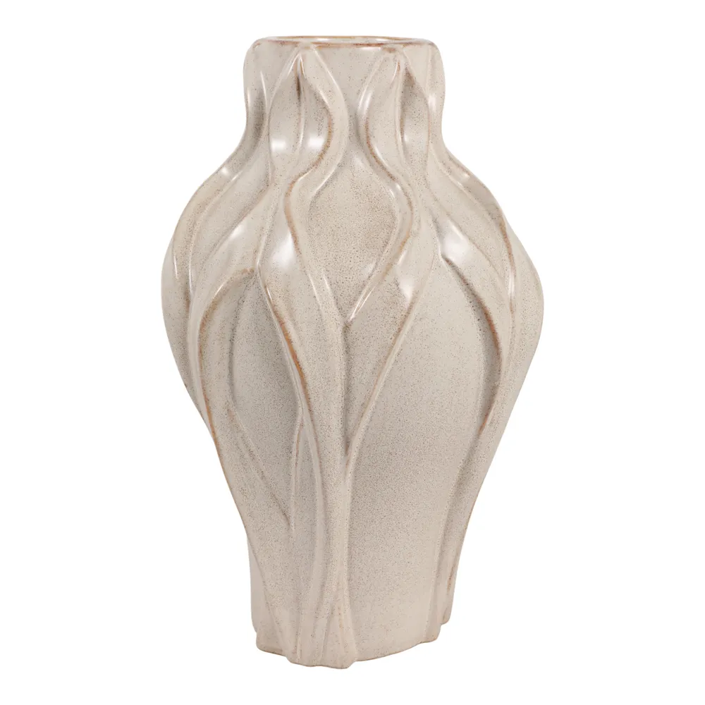 CARLTONOAK IVORY VASE 15 (IN)