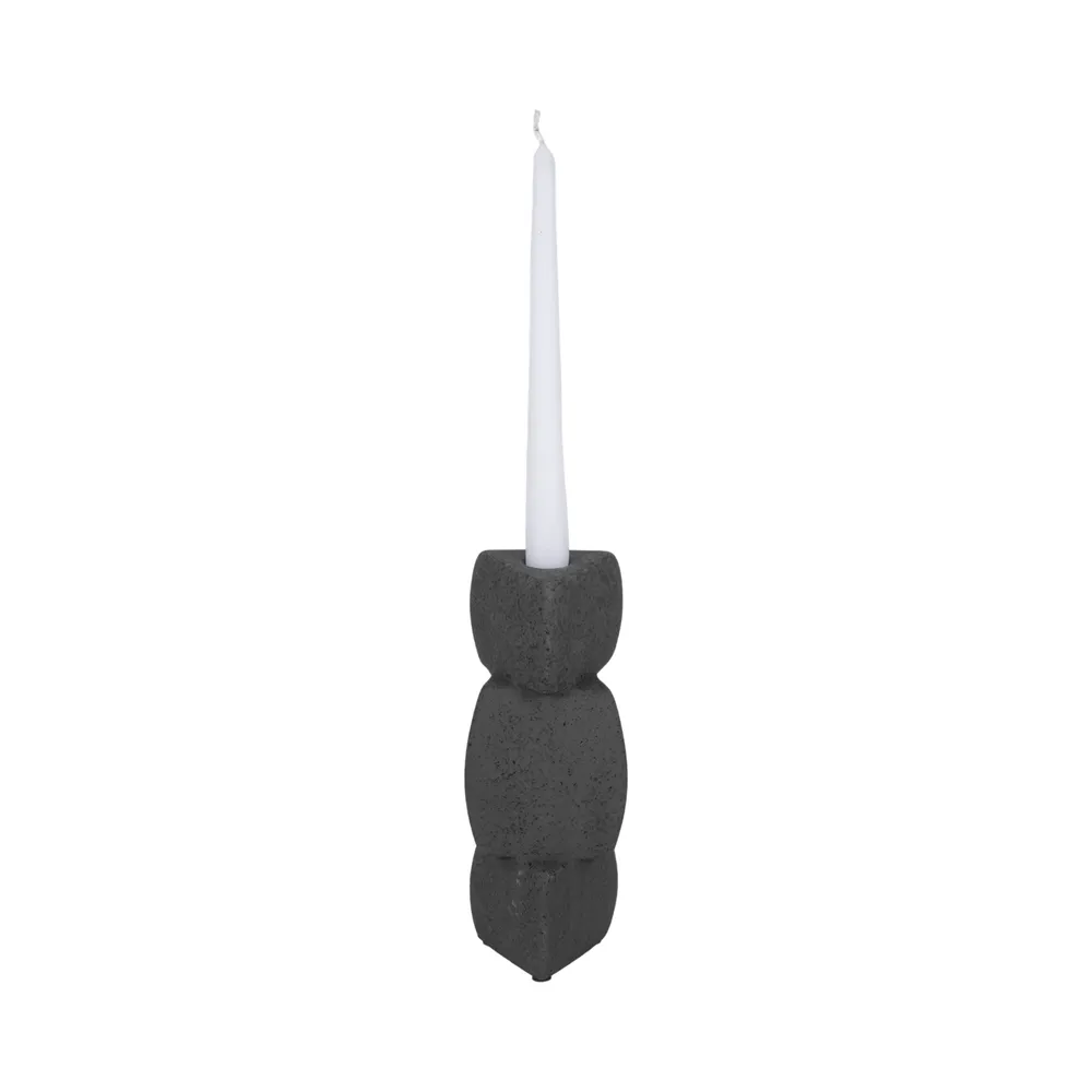 ENNISVALE BLACK CANDLE HOLDER 9 (IN)