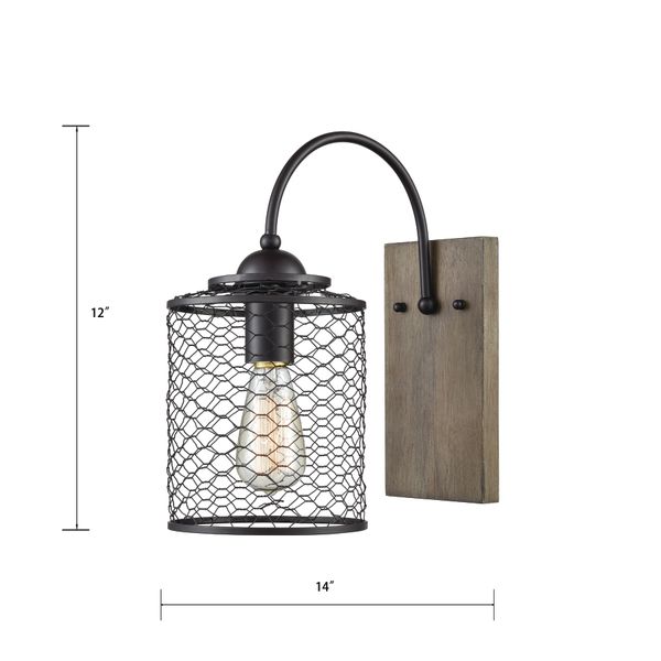 Eagles Rest 12'' High 1-Light Sconce - Oil Rubbed Bronze