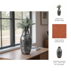 BURGESSLEY BLACK VASE 18 (IN) 10