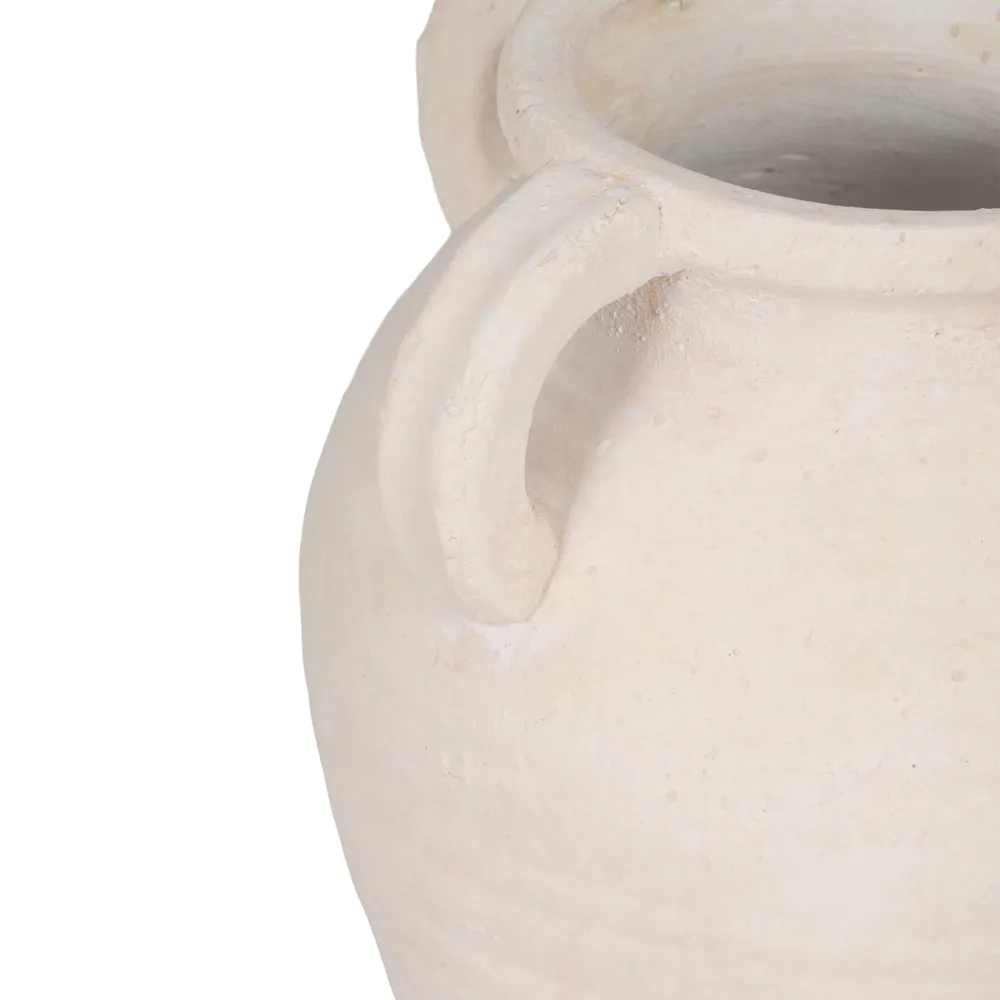 SKYELAKE WHITE VASE 10 (IN)