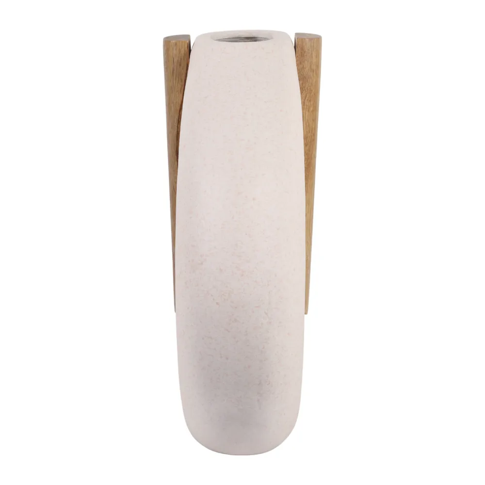 FINTONSIDE WHITE VASE 15 (IN)