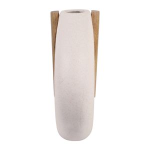FINTONSIDE WHITE VASE 15 (IN) 4