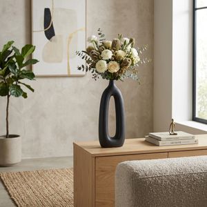 IVOBAY BLACK VASE 15 (IN) 11