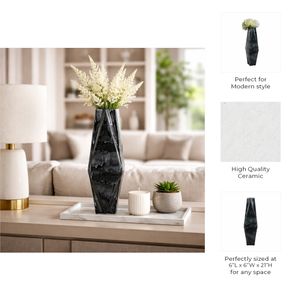 CAXTONCROSS GRAY VASE 21 (IN) 10