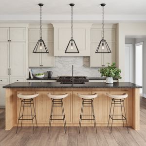 Tangent 12'' Wide 1-Light Pendant - Matte black 6