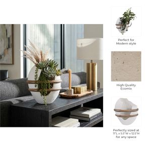 LUKETON WHITE VASE 13 (IN) 11