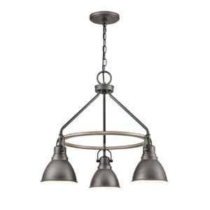 North Shore 24'' Wide 3-Light Outdoor Pendant - Iron 1