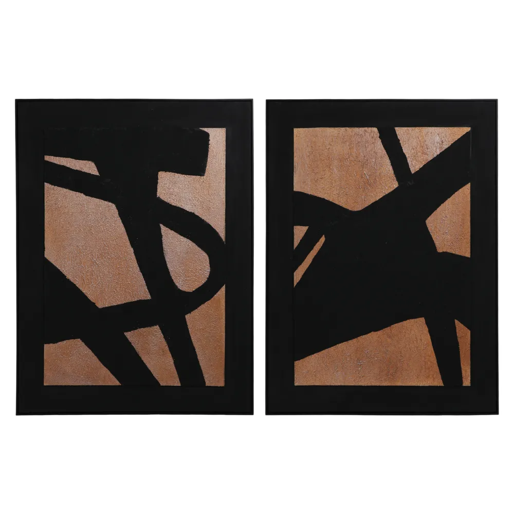 DRAYTONSTONE SET OF 2 BLACK ART 48 (IN)