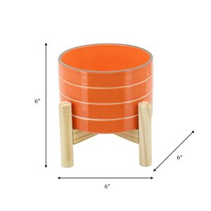 PEYTONFORD ORANGE PLANTER 6 (IN) 3