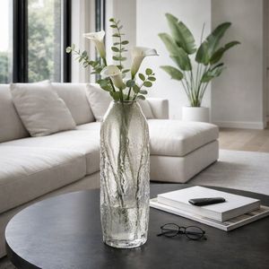 DERMOTWELL CLEAR GLASS VASE 20 (IN) 10