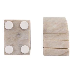 JULIANWAY SET OF 2 TAN BOOKENDS 6 (IN) 7