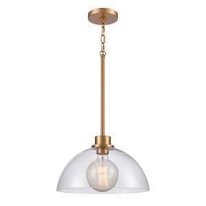 Julian 14'' Wide 1-Light Pendant - Brushed Gold 1