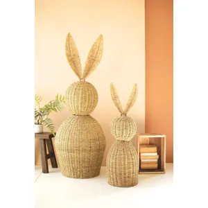 Set of 2 Giant Woven Vine Rabbits 1