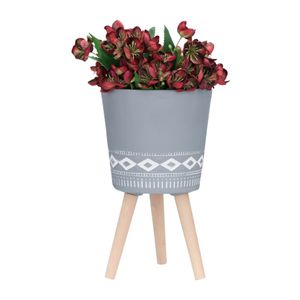 GLASTONCREST SET OF 2 GRAY PLANTER 21 (IN) 4