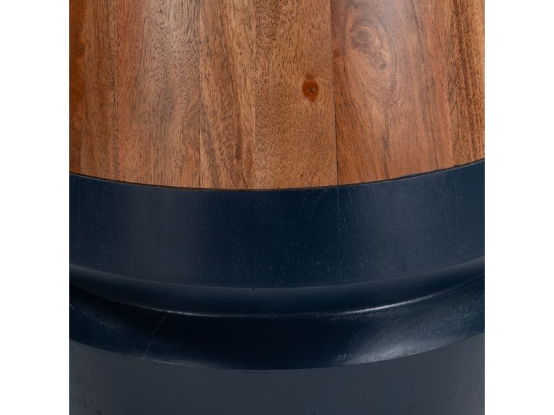 Tornos Side Table Walnut & Deep Blue 6