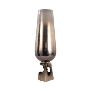 FULTONHAM GOLD GLASS VASE 26 (IN) 4