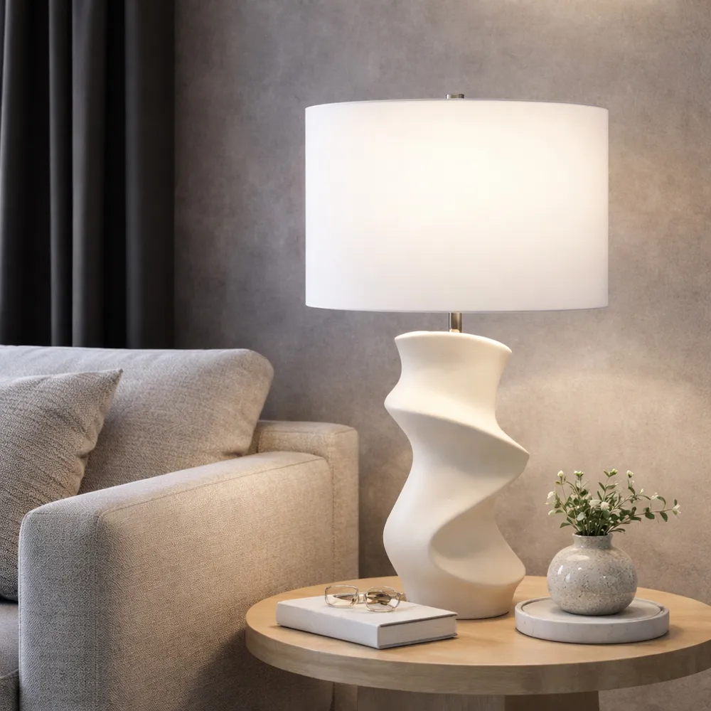 ELDON WHITE LAMP 26 (IN)
