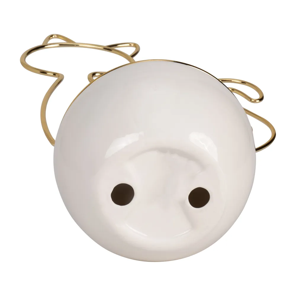 COVETON WHITE TRINKET TRAY 10 (IN)
