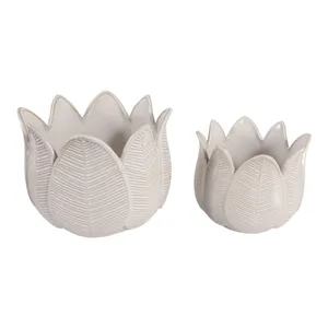 BRADYRIDGE SET OF 2 IVORY PLANTER 10 (IN) 4