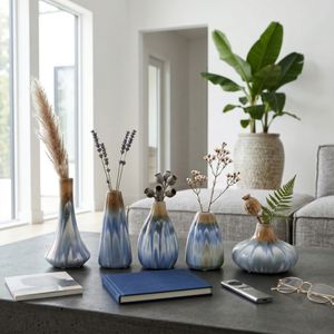 PAXTON SET OF 5 IVORY VASES 8 (IN) 2