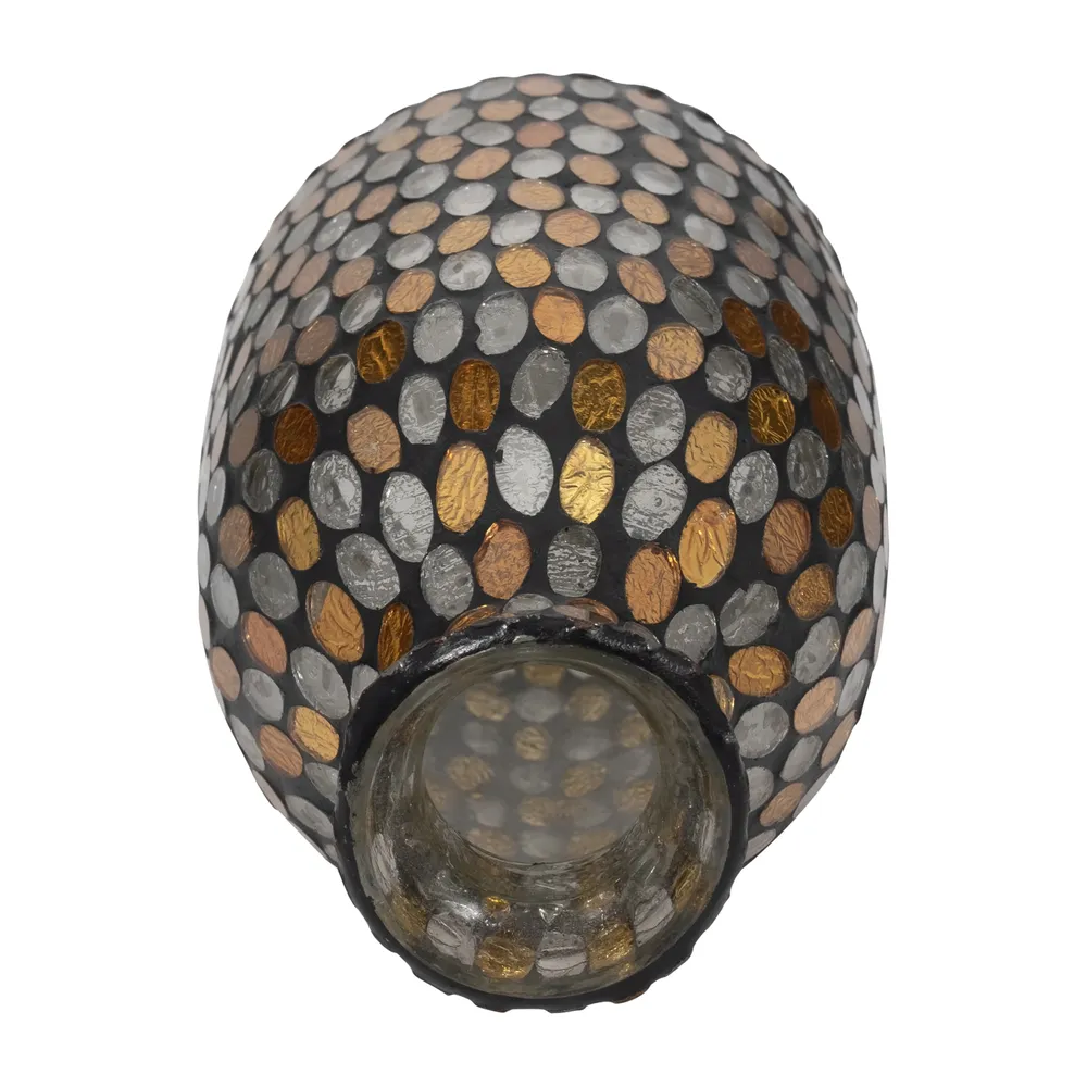 WALTONOAK BRONZE GLASS VASE 9 (IN)