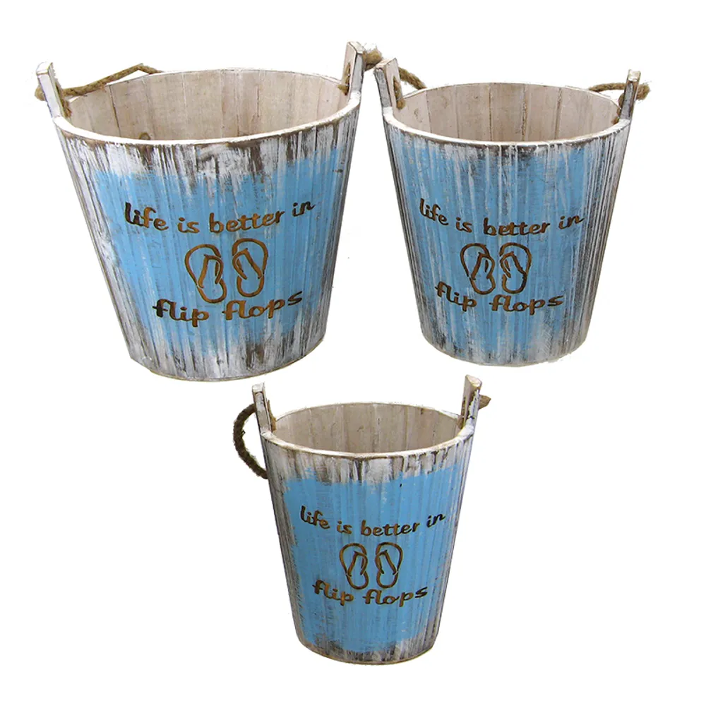 3PC LIFE IS BETTER IN FLIP FLOPS BUCKETS