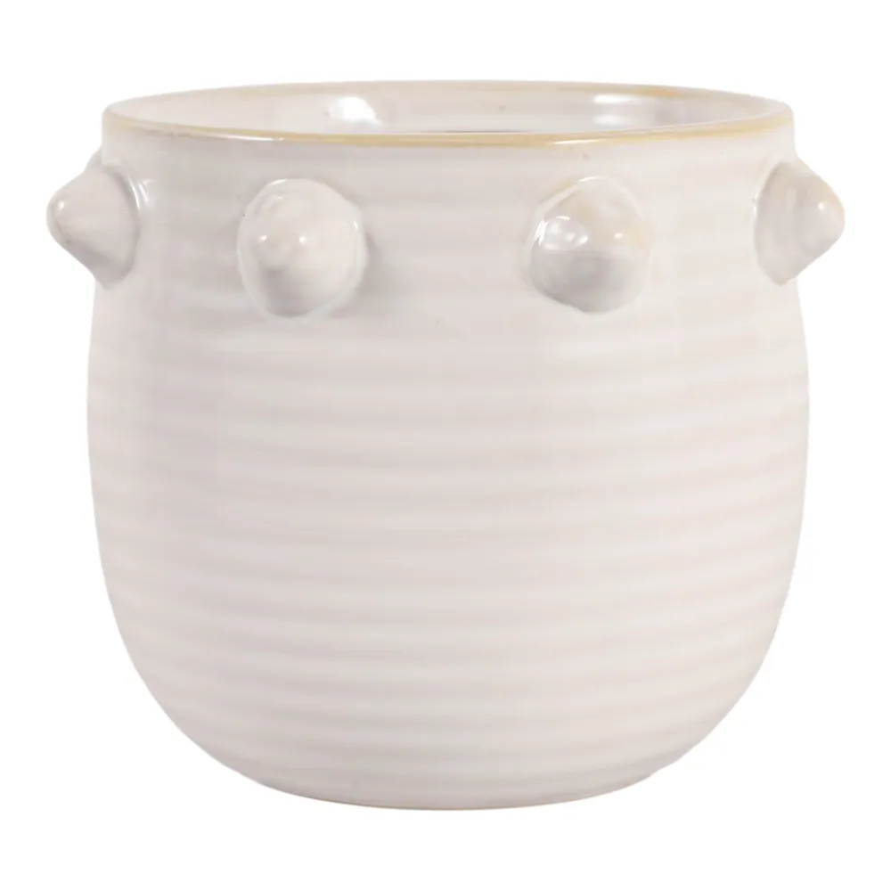 DEVONMOOR WHITE PLANTER 7 (IN)