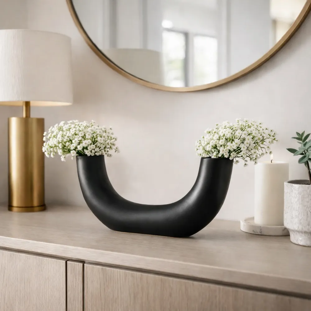 ATLASVALE BLACK VASE 5 (IN)