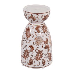 ROMANWICK BROWN CANDLE HOLDER 8 (IN) 5