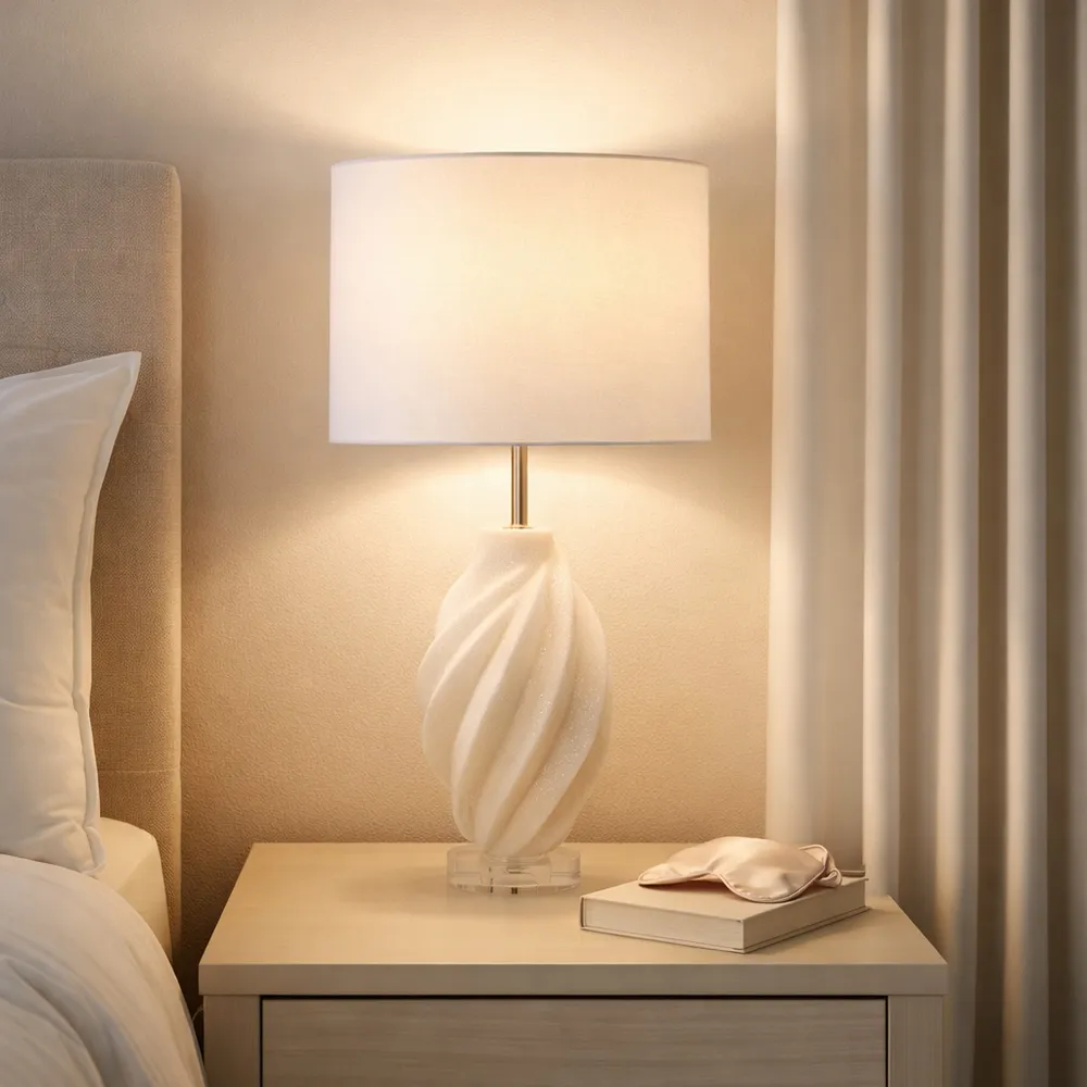 RAFECROSS IVORY LAMP 25 (IN)