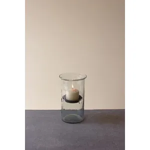 Mini Glass Candle Cylinders with Rustic Insert \ Medium 1