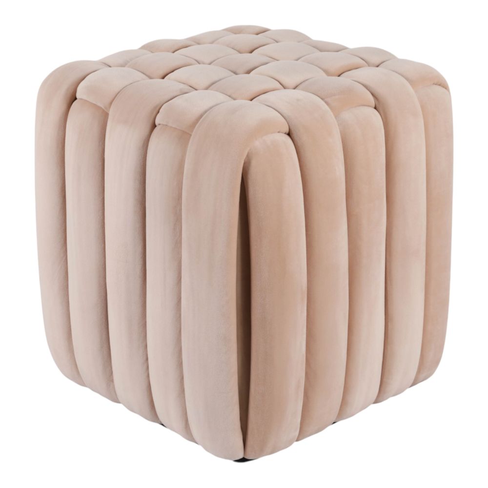 TRENTONSIDE TAN OTTOMAN 18 (IN)
