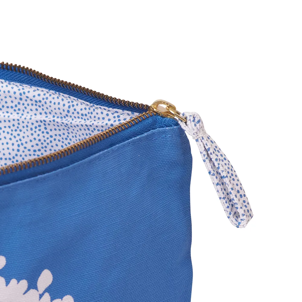 Hydrangea Sola Large Essential Canvas Pouch