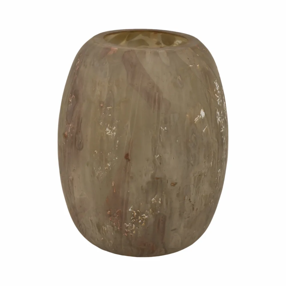 HENDONSIDE BROWN GLASS VASE 12 (IN)