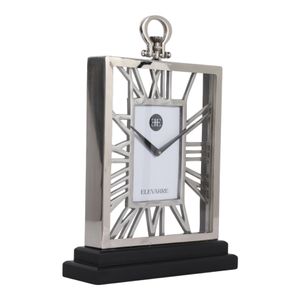 LARKHAVEN SILVER CLOCK 17 (IN) 3