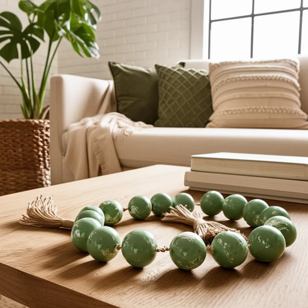 PALMERHAVEN GREEN BEAD 2 (IN)