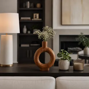 DRAPERWELL BROWN VASE 10 (IN) 2