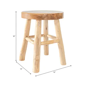 HARDENHAM BROWN STOOL 18 (IN) 10