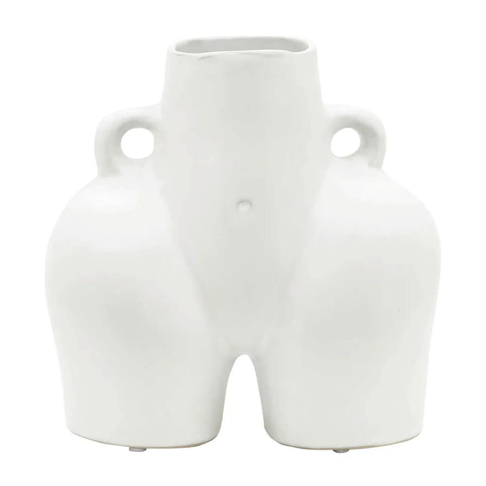 GLOVERSIDE WHITE VASE 8 (IN)