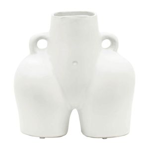 GLOVERSIDE WHITE VASE 8 (IN) 1