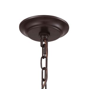 Natural Rope 12'' Wide 1-Light Mini Pendant - Oil Rubbed Bronze 4
