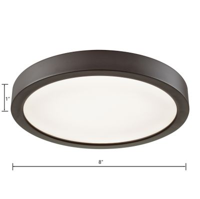 Titan 8'' Wide Integrated LED Down Light - Oil Rubbed Bronze