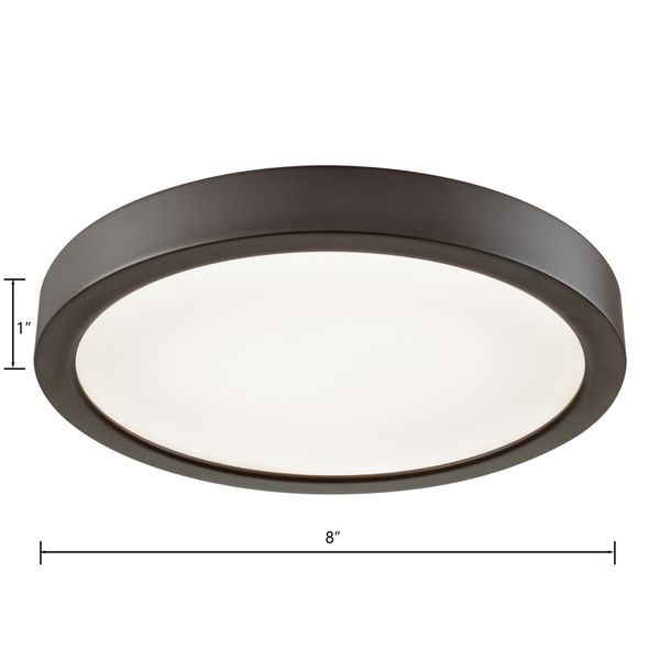 Titan 8'' Wide Integrated LED Down Light - Oil Rubbed Bronze